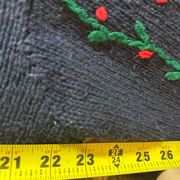 Vintage Eagles Eye Hand Knit USA Holiday Cardigan Sweater Womens XXL - Picture 8 of 8